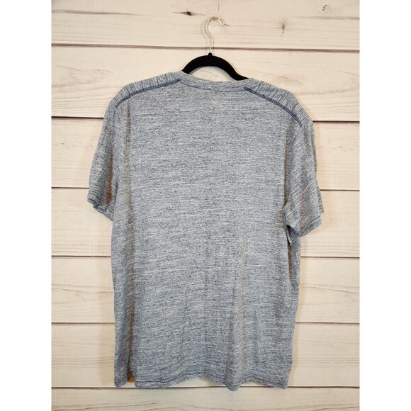 Rock & Republic Men's Gray Button Up Short Sleeve Casual T-Shirt Size L - Picture 2 of 6